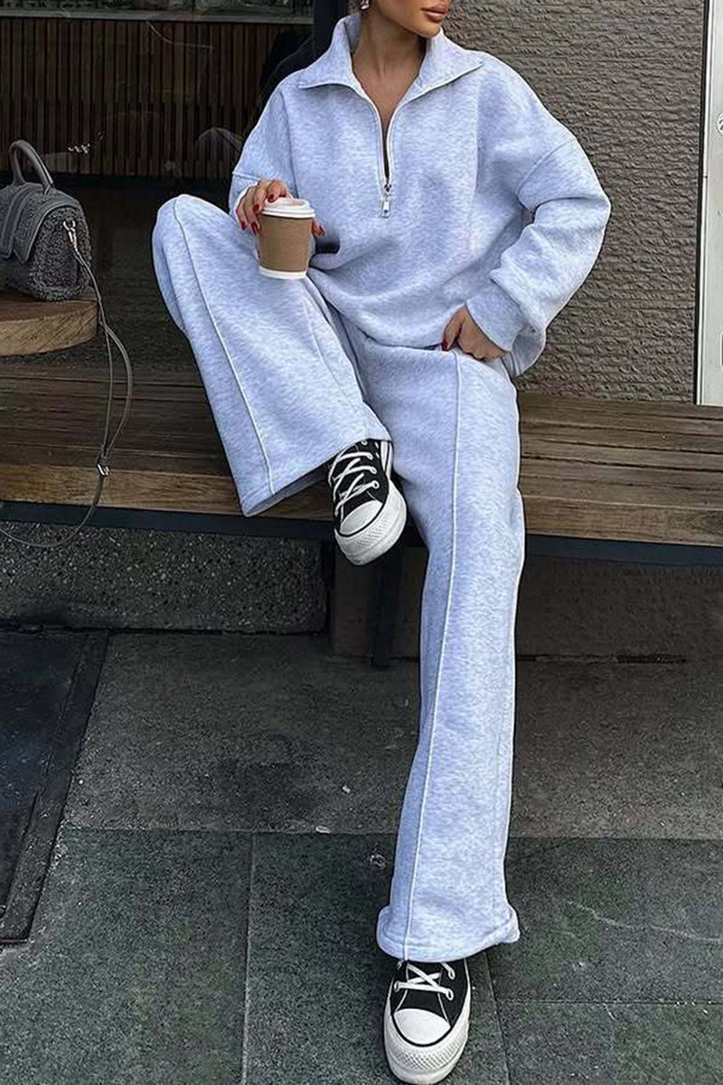 Zipper Hoodie Activewear Set