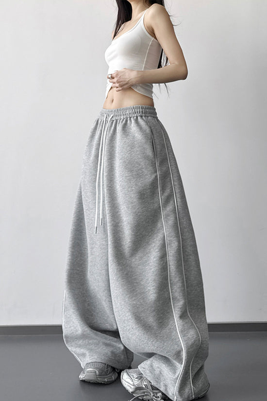 Relaxed Wide-Leg Casual Pants