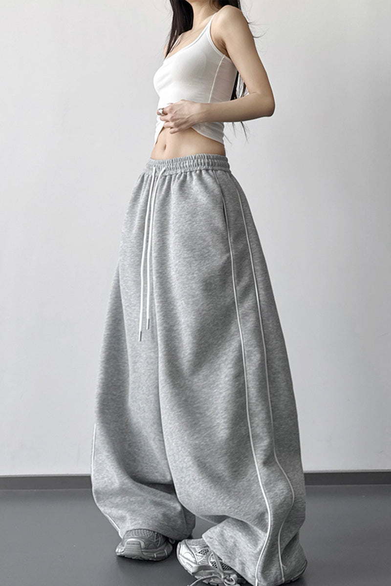 Relaxed Wide-Leg Casual Pants