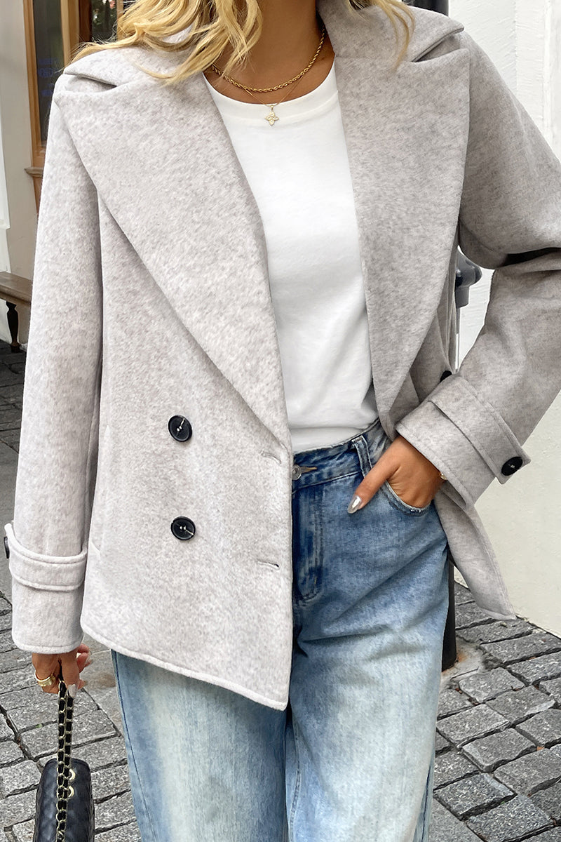 Classic Double-Breasted Blazer Jacket