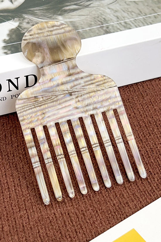 Striped Tortoise-Style Hair Pick