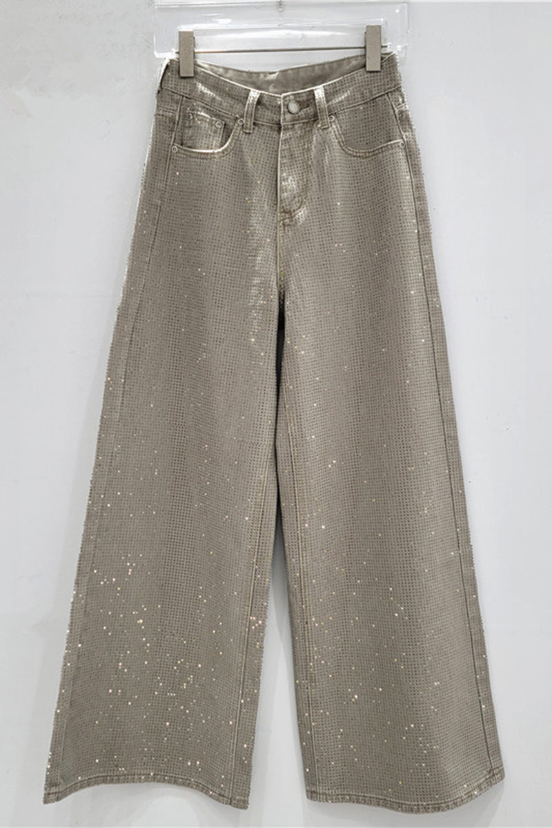Sparkling Straight-Leg Jeans