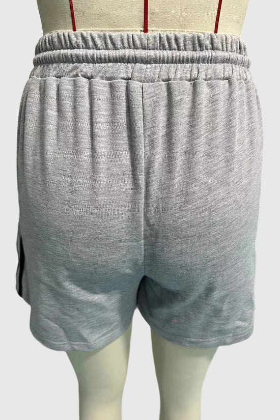 Striped Casual Shorts with Pockets