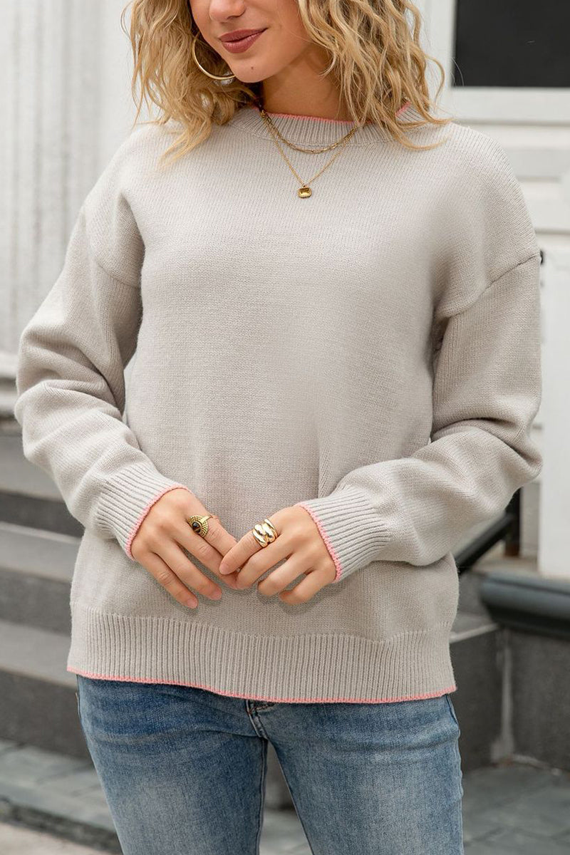 Casual Chic Crew Neck Sweater