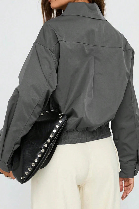 Chic Zip-Up Casual Jacket