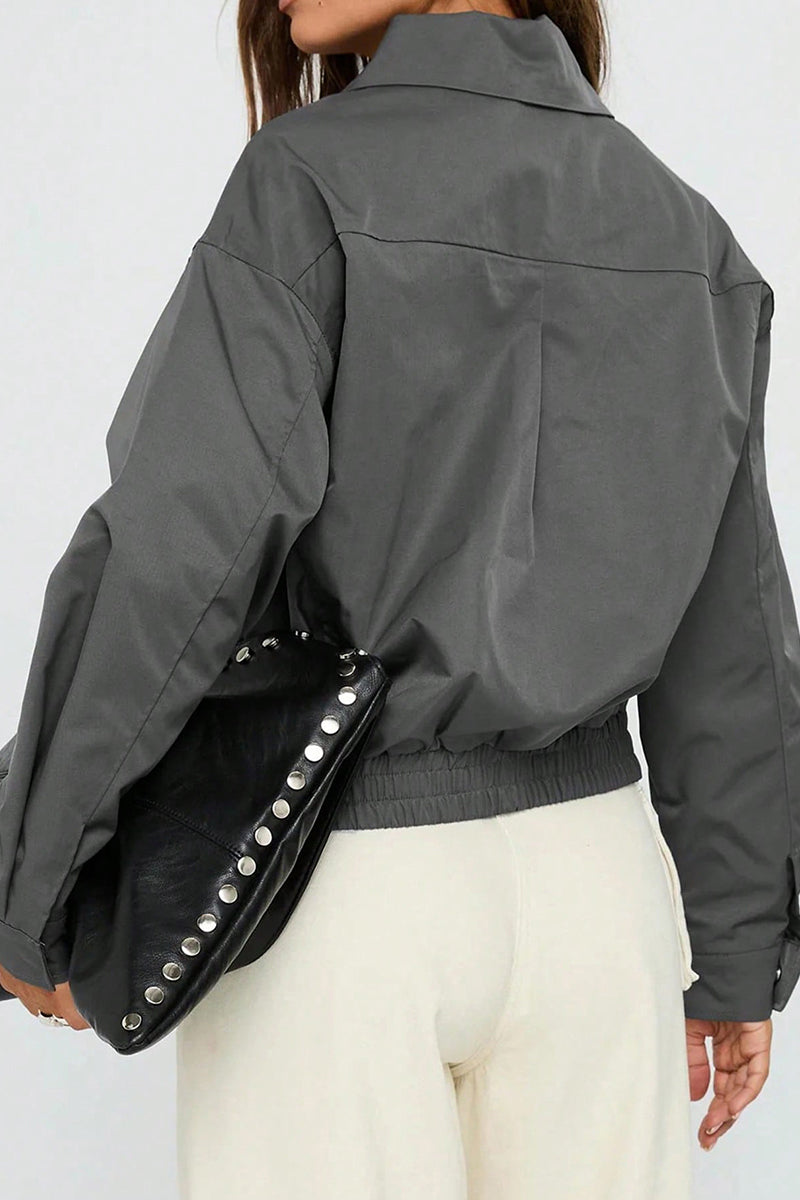 Chic Zip-Up Casual Jacket