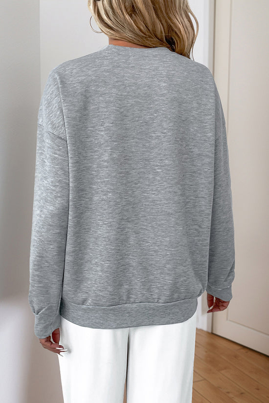 Sequin Detail Crew Neck Sweatshirt