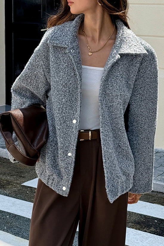 Cozy Button-Up Jacket with Collar