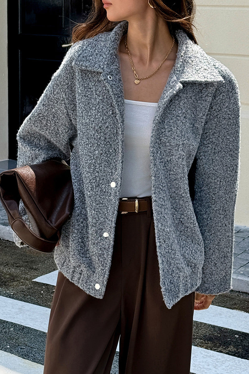 Cozy Button-Up Jacket with Collar