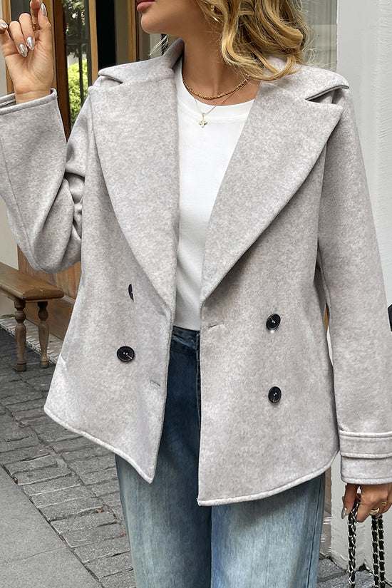 Classic Double-Breasted Blazer Jacket
