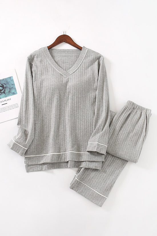 Cozy V-Neck Pajama Set