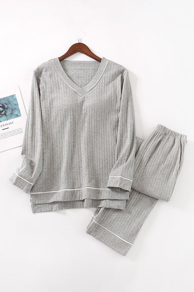 Cozy V-Neck Pajama Set
