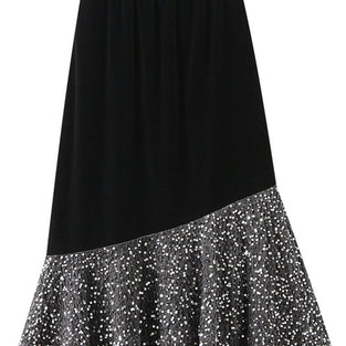 Sparkle Detail Midi Skirt