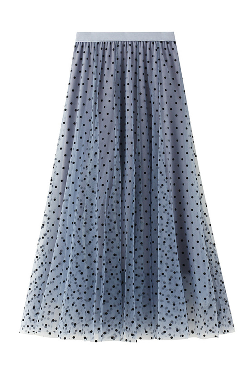 Polka Dot Midi Skirt