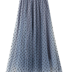 Polka Dot Midi Skirt