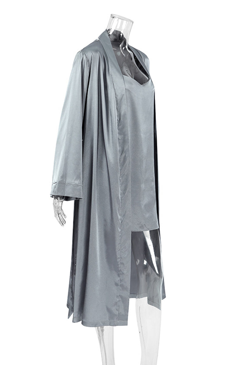 Elegant Long Sleeve Loungewear Set