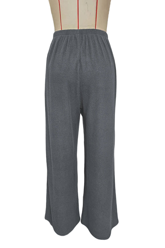 Relaxed Fit High Waist Drawstring Pants