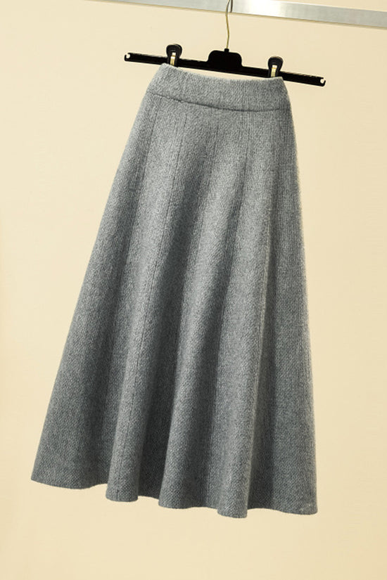 Elegant A-Line Midi Skirt