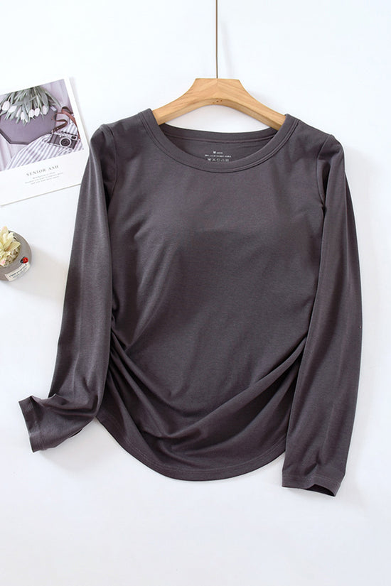 Classic Long Sleeve Round Neck T-Shirt