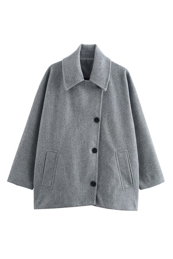 Classic Button-Up Blazer Jacket