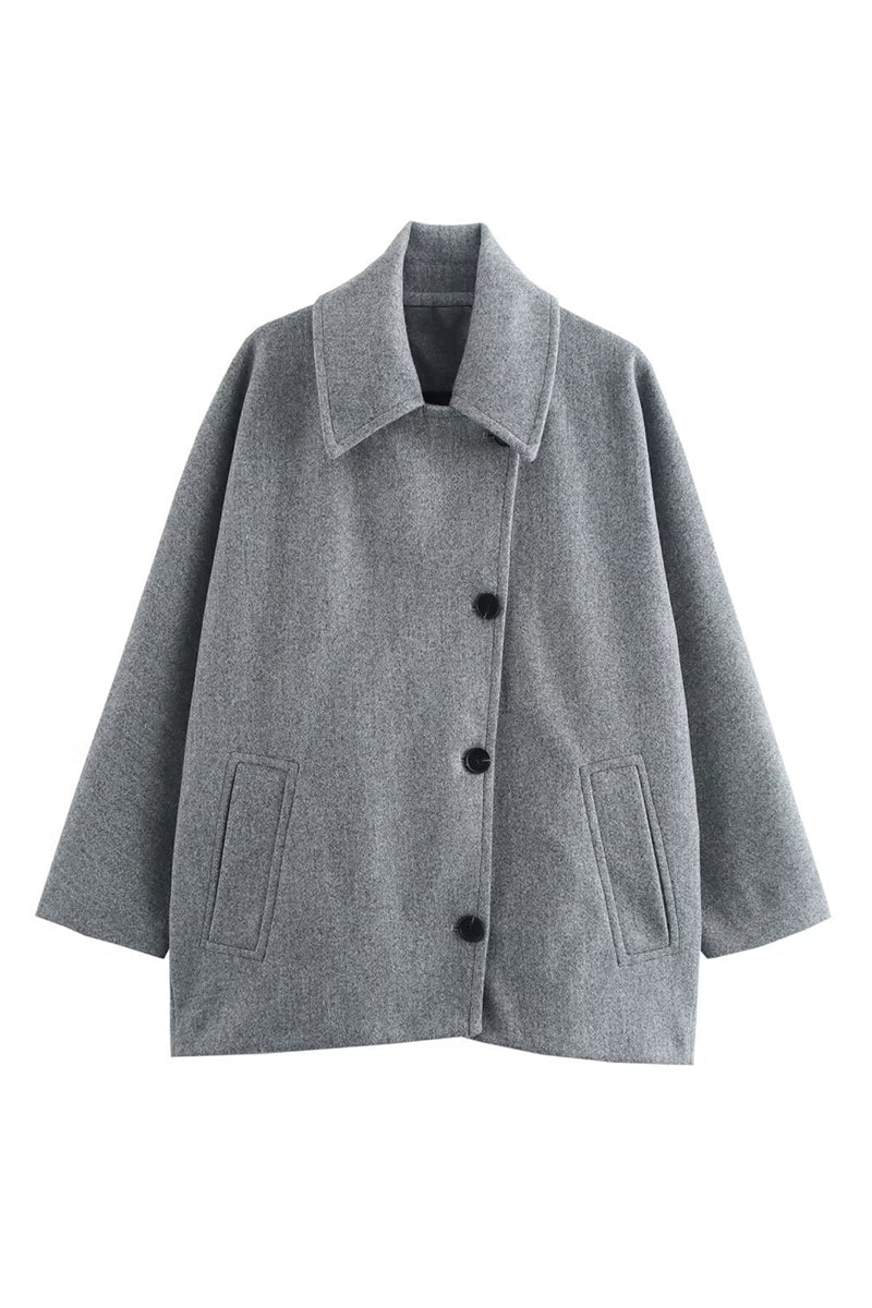Classic Button-Up Blazer Jacket