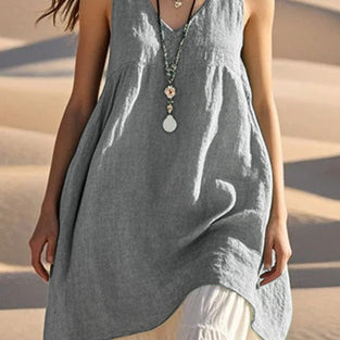 Chic Sleeveless Casual Dress