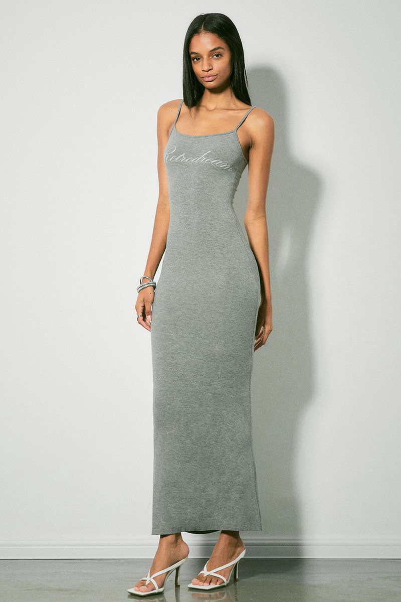 Script Graphic Bodycon Dress