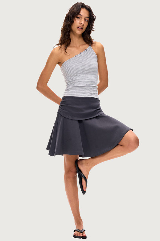 Flared Casual Mini Skirt