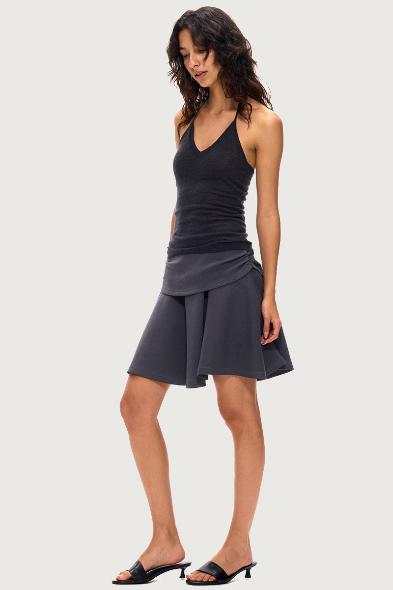 Flared Casual Mini Skirt