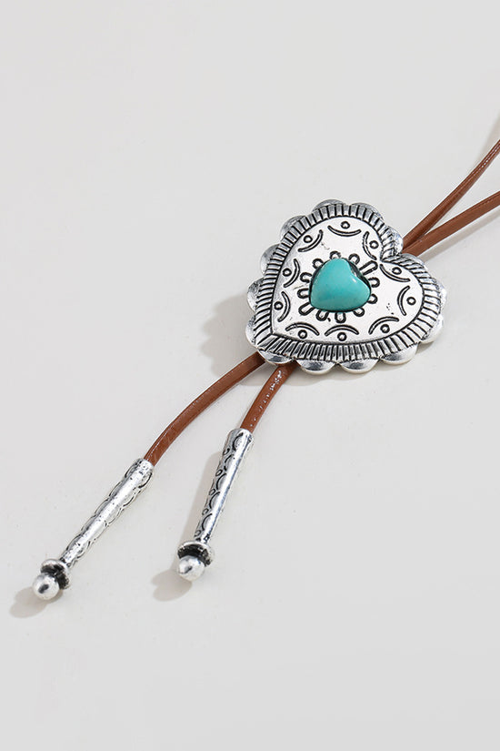 Cross Pendant Leather Cord Necklace