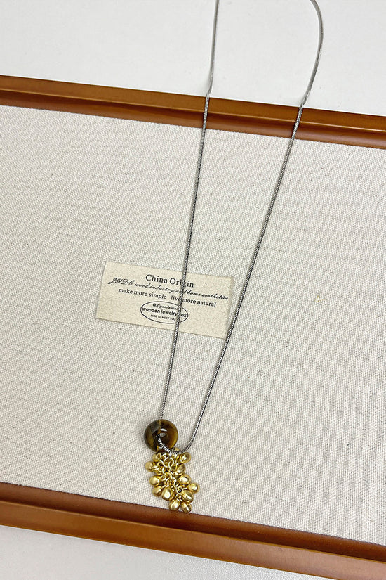 Clustered Pendant Statement Necklace