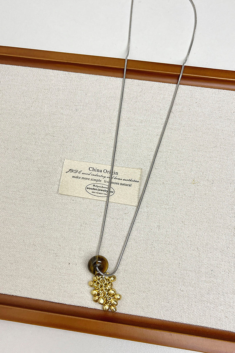 Clustered Pendant Statement Necklace