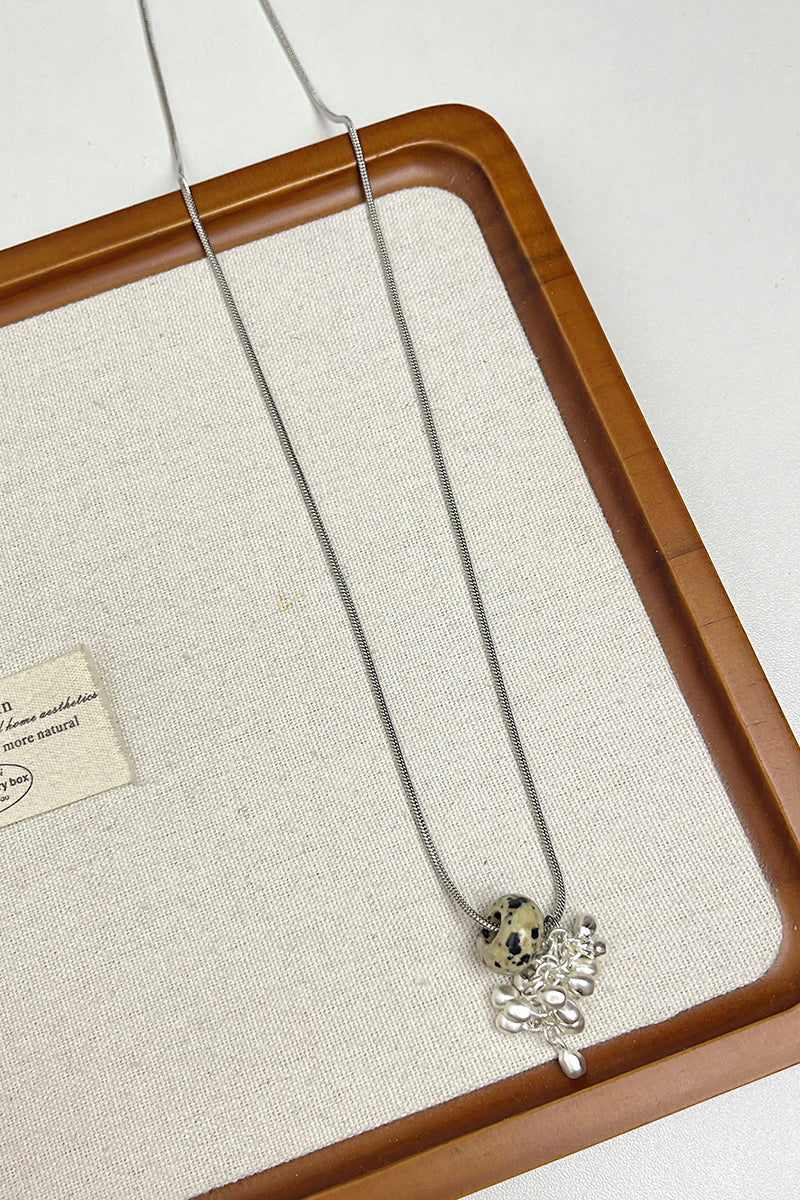 Clustered Pendant Statement Necklace