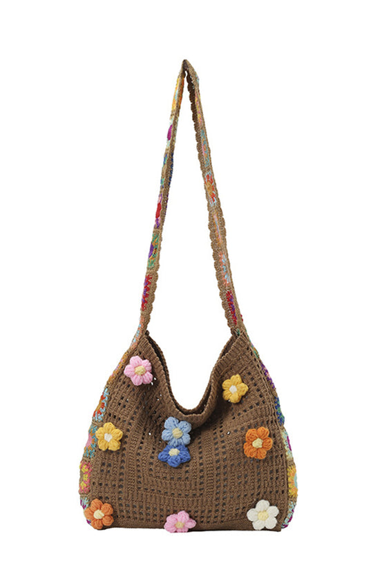 Floral Embellished Shoulder Bag