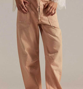 Edgy Straight-Leg Denim Jeans