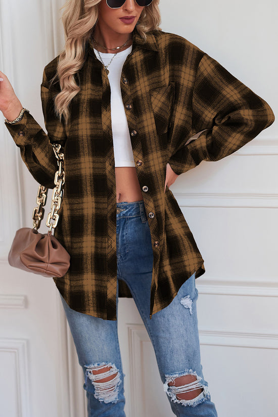 Casual Plaid Long Sleeve Shirt