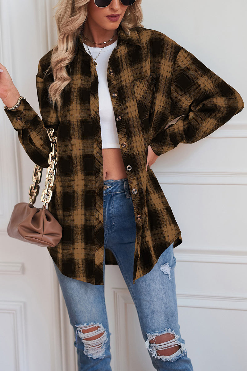 Casual Plaid Long Sleeve Shirt