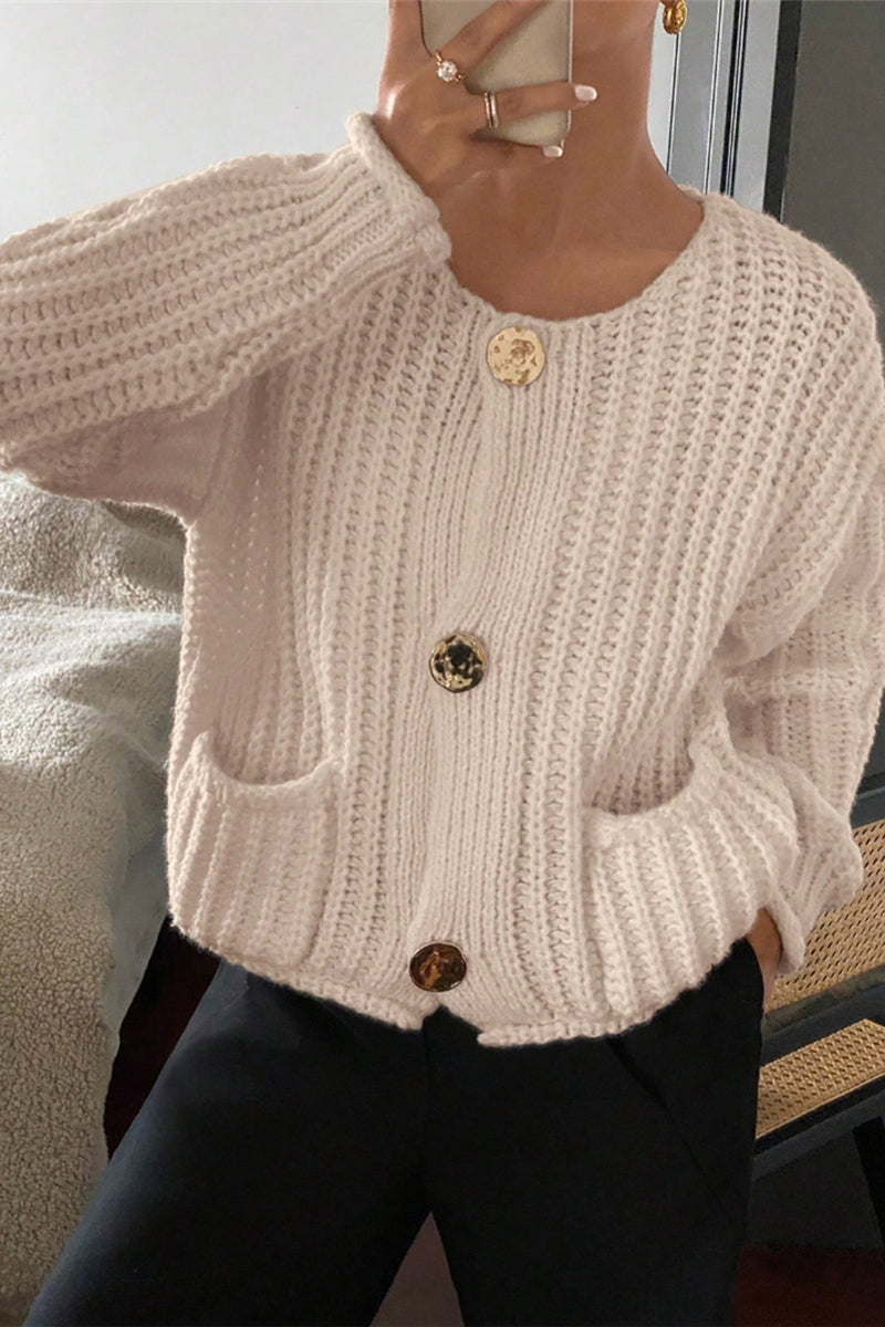 Knit Button-Up Cardigan