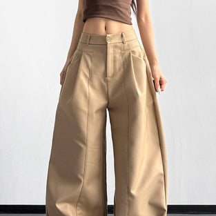 Oversized Wide-Leg Casual Pants