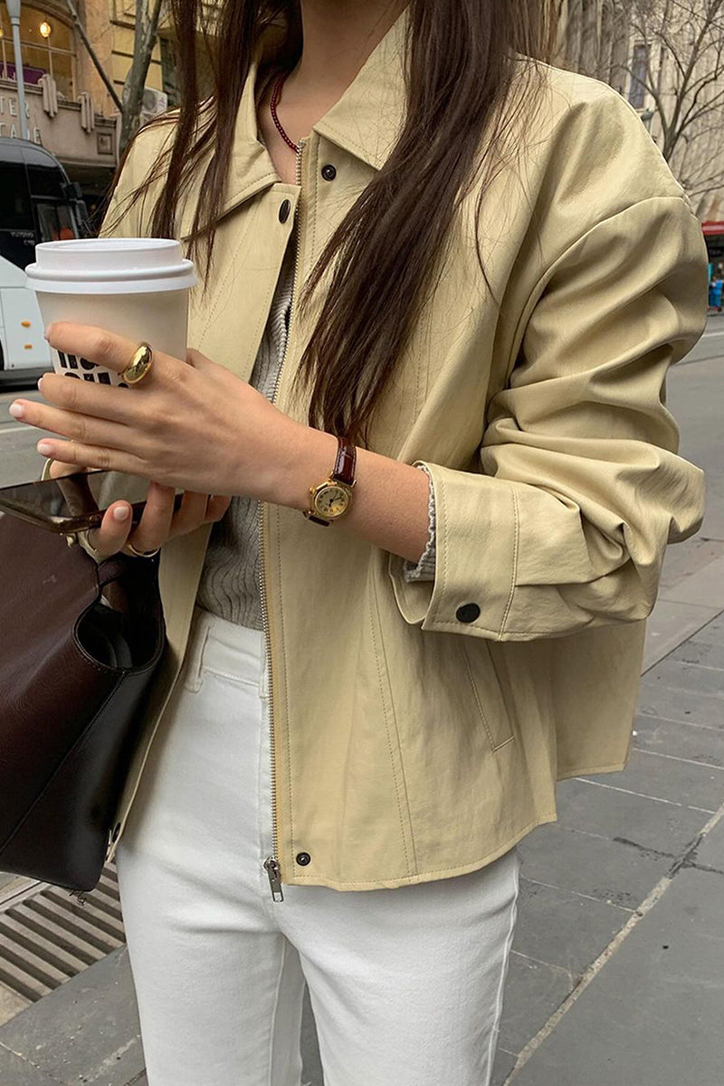 Casual Chic Collared Jacket