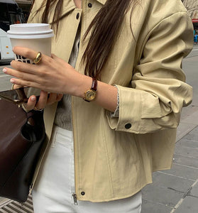 Casual Chic Collared Jacket
