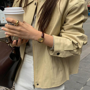 Casual Chic Collared Jacket