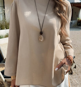 Elegant Bell Sleeve Casual Top