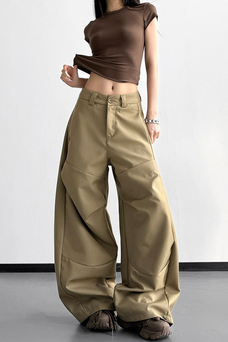 Wide-Leg Casual Pants