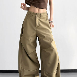 Wide-Leg Casual Pants