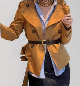 Double-Breasted Belted Jacket