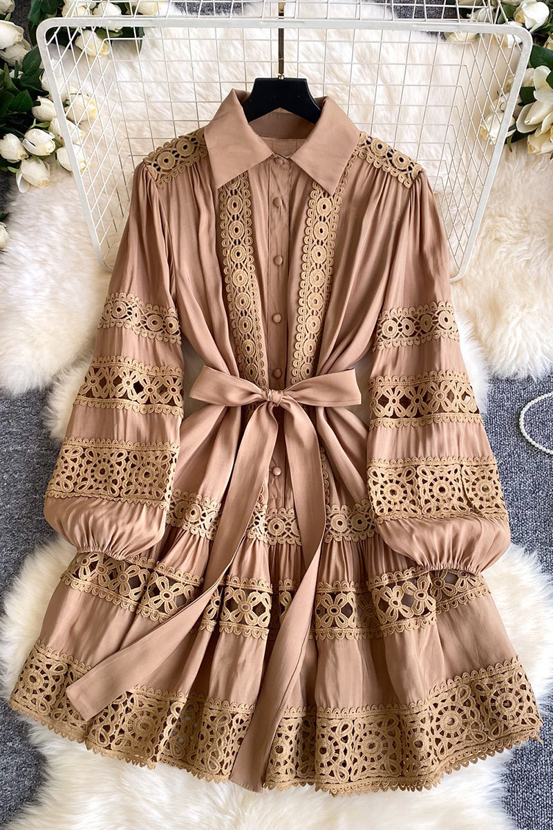 Floral Button-Up Casual Dress