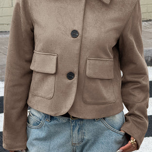 Classic Button-Up Short Jacket