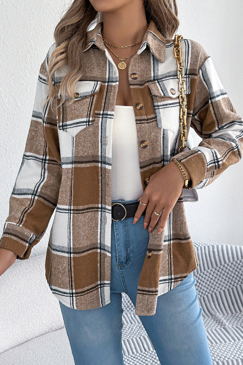 Checkered Button-Up Shacket