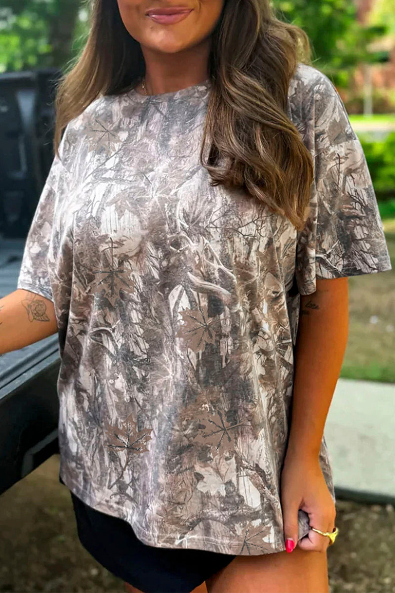 Camouflage Drop Shoulder Tee